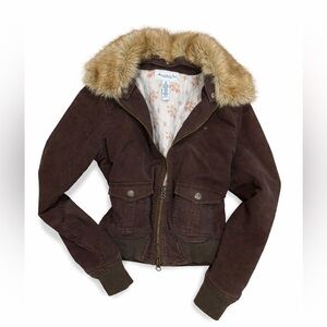 Y2K Abercrombie and Fitch Brown Jacket